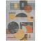Homeroots 3' X 5' Gray Gold And Orange Geometric Washable Indoor Outdoor Area Rug 618022 - alternate 9
