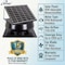 Iliving Smart Solar Attic Round 14 in. Black 1150 CFM, Cools up to 2000 sq. ft. Exhaust Fan ILG8SF301 - alternate 8