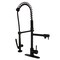 Kingston Brass Single-Handle Deck-Mount Pre-Rinse Kitchen Faucet with Pot Filler, Matte Black LS8500DL - alternate 1