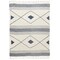Homeroots 60" X 50" Blue and Off White Woven Cotton Striped Throw Blanket with Fringe 516482 - alternate 8