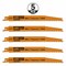 Cmt RECIPROCATING SAW BLADES for WOOD (HCS) 8inx 6-10TPI (5-PCS.) JS2345X-5 - alternate 4