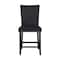 Homeroots Set of Two 25" Black Wood and Velvet Counter Height Bar Chairs 564781 - alternate 8