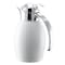 Service Ideas Nicollet Series 0.6-Liter Stainless Vacuum Insulated Carafe with Push Button Lid in Radiant White NIC06BSPBWH - alternate 3