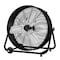 Edendirect 24 inch 3 Speeds Industrial Drum Fan in Black with 1 3 HP PSC Motor and 360 degree Adjustable Tilt ZR-FGD-24T-Black - alternate 2