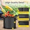 Ipower Plant Grow Bag 20-Gallon Heavy Duty Fabric Pots, 300G Thickened Nonwoven Container, 5PK GLGROWBAG20X5BLKV5 - alternate 6