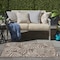 Homeroots 3' X 5' Brown And Ivory Palm Leaf Indoor Outdoor Area Rug 554901 - alternate 7