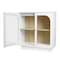 Homeroots 31in White Wood Accent Cabinet With Two Doors 716317 - alternate 6