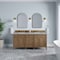 James Martin Vanities Brittany 72" Double Vanity, Pecan w/ 3 CM Victorian Silver Silestone Top 655-V72-PCN-3VSL - alternate 8
