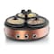Megachef Round Triple 1.5 Qt Slow Cooker and Buffet Server in Copper and Black with 3 Cooking Pots MC-1103 - alternate 9