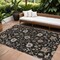 Homeroots 8' X 10' Black Brown And Ivory Floral Washable Indoor Outdoor Area Rug 604746 - alternate 1