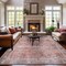 World Rug Gallery Vintage Inspired Machine Washable Non Slip Area Rug 9 ft x 12 ft Red 6029RED9X12 - alternate 1