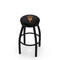 Holland Bar Stool Co 36" Blk Wrinkle Arizona State Swivel Bar Stool, Accent Ring, Pitchfork L8B2B36ArizSt-F - alternate 1