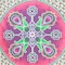 Homeroots 88" X 84" Green Pink And White Floral Cotton Hanging Tapestry 397424 - alternate 5