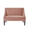 Homeroots 45in Blush And Brown Upholstered Velvet Bench 490857 - alternate 1