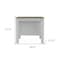 Homeroots White and Brown 41in Kitchen Island With Storage 474098 - alternate 6
