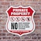 Signmission Private Property Shield Sign No Skateboa, 6 Inch X 6 Inch, Plastic Sign SHI-P-6-442 - alternate 4