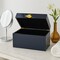 Vintiquewise Set of 2 Decortive Wooden Storage Boxes with Gold Accent for Keys, Jewelry, Makeup, or Extras, Blue QI004862.BK - alternate 6