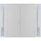 Vdomdoors Front Exterior Prehung Metal-Plastic Double Doors / MANUX 8111 White Silk / 2 Sidelites Exterior Wi MANUX8111DEXD-WS-RH-W12+72+12xH80 - alternate 1