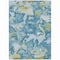 Homeroots 3' X 5' Denim Blue And Olive Green Abstract Washable Indoor Outdoor Area Rug 609594 - alternate 7