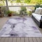 Homeroots 3' X 5' Purple Lavender And Gray Abstract Washable Indoor Outdoor Area Rug 582674 - alternate 4