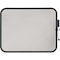 Mastervision Magnetic Metallic Dry Erase Board 11 X 14 in Black Plastic Frame CLK020402 - alternate 1