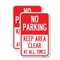 Signmission No Parking Keep Area Clear at All Times, 18'' X 24'' 2 Signs, Heavy Gauge Aluminum, 2PK A-1824-2PACK-23713 - alternate 1