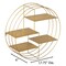Vintiquewise 4-Tier Floating Circular Silhouette Wall Shelf - Metal Wall-Mounted Display Shelf,  QI004691.GD - alternate 9