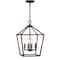 Jonathan Y Pagoda 12" 4-Light Classic Traditional Metal Cage Lantern LED Pendant, Oil Rubbed Bronze JYL7436A - alternate 13