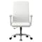 Leisuremod Evander Office Chair in Upholstered Leather and Iron Frame with Swivel and Tilt, White EO20WL - alternate 8