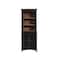 Homeroots 72" Brown and Black Distressed Wood Dining Hutch With Two Doors 630363 - alternate 1