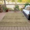 Homeroots 3' X 5' Artichoke Green And Ivory Geometric Washable Indoor Outdoor Area Rug 630483 - alternate 7