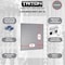 Triton Products (2) Square Hole Pegboards W/ Mounting Hardware, Epoxy Coated 18-Gauge Steel, Gray, 24" W x 24" H LB1-G - alternate 7