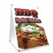 Signmission Barbecue Stuffed Potatoes, 24 Inch x 18 Inch A-frame Yard Sign, Plastic Sign SBC-1824-Barbecue Stuffed Potatoes - alternate 1