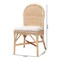 Bali & Pari Bilu Bohemian Natural Rattan Dining Chair 253-13660-ZORO - alternate 10