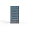 Strong Hold 10 drawer cabinet - (2x 2ft, 3x 4ft, 4x 5ft, 1x 8ft) - Blue accents - Keyed Different S3060-PPDAS-1002FS - alternate 1