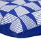 Homeroots 18" Blue and White Geometric Cotton Throw Pillow With Embroidery 529320 - alternate 6