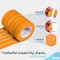 Enday Masking Tape, 1" x 60 Yards, Orange, 6PK 8140-6 - alternate 6