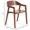 Leisuremod Rivo Collection Elegant Dining Chair in Dark Natural Wood RC20LBR - alternate 7