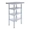 Amgood 18in D x 24in L Stainless Steel Table, Three Undershelves AMG WT-1824-3SH-Z - alternate 1