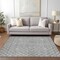 Homeroots 10' X 14' Gray And Ivory Geometric Washable Indoor Outdoor Area Rug 596110 - alternate 8