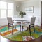 Homeroots 8' Teal Blue Green And Pink Round Aztec Washable Indoor Outdoor Area Rug 598522 - alternate 6