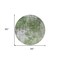 Homeroots 8' Green And Gray Round Abstract Washable Indoor Outdoor Area Rug 582940 - alternate 5