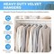 Simple Deluxe HealSmart Velvet Hangers, Space Saving, Non-Slip Heavy Duty Coat Hangers, Grey, 70PK HKHANGVELVET70GRY - alternate 6