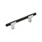 Amerock Urbanite 3-3/4 in 96 mm Center-to-Center Polished Chrome/Brushed Matte Black Cabinet Pull BP7789626BMB - alternate 1