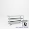 Pucel Heavy Duty Shop Truck, 60 in W x 24 in D x 33.5 in H, Three Shelves, Push Handle, Gray 2460-DT-3P - alternate 1