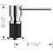 Blanco Lato Soap Dispenser, Chrome/Coal Black 402574 - alternate 5