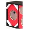 Deejay Led Two 6-in Woofers plus Two Tweeters and One Horn RED Empty Chuchera Speaker Enclosure D6T2H1RED - alternate 6