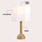 Jonathan Y Lisbet 21" Mid-Century Modern Tubular Gourd Resin LED Table Lamp w/Octagonal Shade, Light Brown Wood JYL1160C - alternate 6