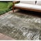 Homeroots 8' X 10' Taupe Brown And Gray Abstract Washable Indoor Outdoor Area Rug 582935 - alternate 1