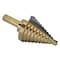 Drill America No 5 HSS Black & Gold Step Drill Bit (1/4" - 1-3/8" by 1/8") STE5 - alternate 1